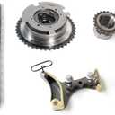 AUCERAMIC TK3216VVT 3SRH60 Timing Chain Kit Fit for Chevrolet Avalanche Camaro Colorado Express Silverado Suburban Tahoe Cadillac Escalade GMC Canyon Savana Sierra Yukon Hummer 4.8L 5.3L 6.0L 6.2L