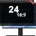 [2-Pack] 24 Inch Computer Privacy Screen Filter (16:9 Aspect Ratio) - Removable, Anti Glare & Blue Light Blocking, Compatible with HP Dell ASUS Acer Samsung Monitors
