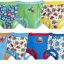 Sesame Street Unisex Toddler Potty Training Pants with Elmo, Cookie Monster and Big Bird with Stickers & Success Chart 4T