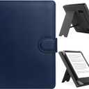 Universal Case for 6.8",7" eReader,Compatible with Kindle/Kobo Clara HD/Kobo Clara 2E/Paperwhite/Pocketbook/Tolino eReader,Leather Stand Cover for 6"-7'' E-Book Reader,Blue