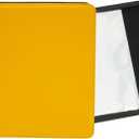 Okuna Outpost Trading Card Binder with 9-Pocket Plastic Sleeves, Zipper Organizer for 360 TCG Cards, 10.5 x 13.1 in, Yellow