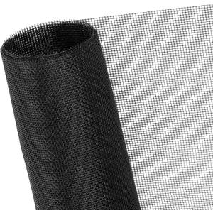 48"x102" Window Screen Mesh, Fiberglass Window Screen, Screen Door Mesh, Windows Screens and Screen Door Replacement, Patio Screen Mesh- Black
