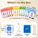 JoyCat Talking Flash Cards for Toddlers 3-5, 314 Words with Durable Thick Cards & Clear Audio, Easy to Slide in and Out, Speech Therapy Toys, Birthday Gifts for Boys Girls