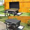 Hinged Lid for Blackstone Griddle 36 inch Griddle, Griddle Grill Hard Cover for Blackstone 1554 1836 1825 1866 2149 1984 2151 1863 2122, Flat Top Lid for Blackstone 36" Lids