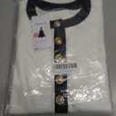 ZESICA Women's Fall Long Sleeve Bodycon Sweater Dress Crewneck Button Knit Color Block Party Mini Dresses (White, M)