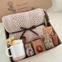 Get Well Soon Gift Baskets for Women - Earth Tone Self Care Package - After Surgery, Sympathy Gifts for Loss of Loved One, Thinking of You/ Mothers Day/ Grief /Bereavement /Miscarriage Gifts for Women