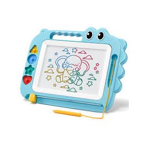 SGILE Toys for Kids, 1411 inch Magnetic Drawing Board for Early Learning, Erasable Doodle Writing Pad Gift for Baby Girls Boys, Painting Sketch Pad with Four Stamps for 3 4 5 Year Old Toddlers, B;ue