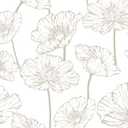 Orainege Peel and Stick Wallpaper Beige and White Floral Wallpaper 17.3inx393.7in Self Adhesive Contact Paper Removable Decorative Wall Paper for Bedroom Bathroom Cabinets Decor Vinyl