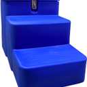 Horsemen's Pride 3-Step Mounting Step with Storage, Blue
