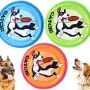XIGOU Dog Flying Disc, 3 Pack Dogs Flyer Toys, Lightweight Flying Disc Dog Fetch Toy for Small, Large Dogs & Puppies - Floats in Water & Safe on Teeth