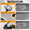 Cat Steam Brush for Grooming and Shedding for Long and Short Hair Pets Deshedding and Hair Removal tool for Dogs & Cats Self Cleaning 4 in 1 Massaging Pet Spray Spritz Defur Comb