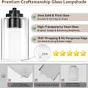 5-Light Matte Black Bathroom Light Fixtures, 31" Modern Vanity Lighting Fixture for Bathroom, Bathroom Vanity Lights Over Mirror with Clear Glass Shades, Wall Lamp for Mirror Living Room Bedroom Porch
