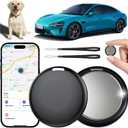 GPS Tracker for Vehicles No Subscription - Hidden Tracker Device for Vehicles, Mini Car Tracker Tag Work with Find My (iOS Only), Tracking Device for Kids, Key, Pet, Luggage