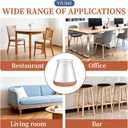 24 Pcs Chair Leg Floor Protectors for Hardwood Floors Silicone Covers to Protect Wood Tile Floors Scratches Felt Pads Furniture Leg Caps No Noise (Fit:0.5"-0.78")