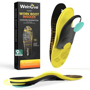 Achilles Tendonitis Insoles & Heel Pain Inserts: Dual-Layer Heel Support Inserts Cushion Impact for Achilles Tendonitis Relief & Heel Pain Relief​ - Shock Absorbing Inserts for Standing All Day - XS