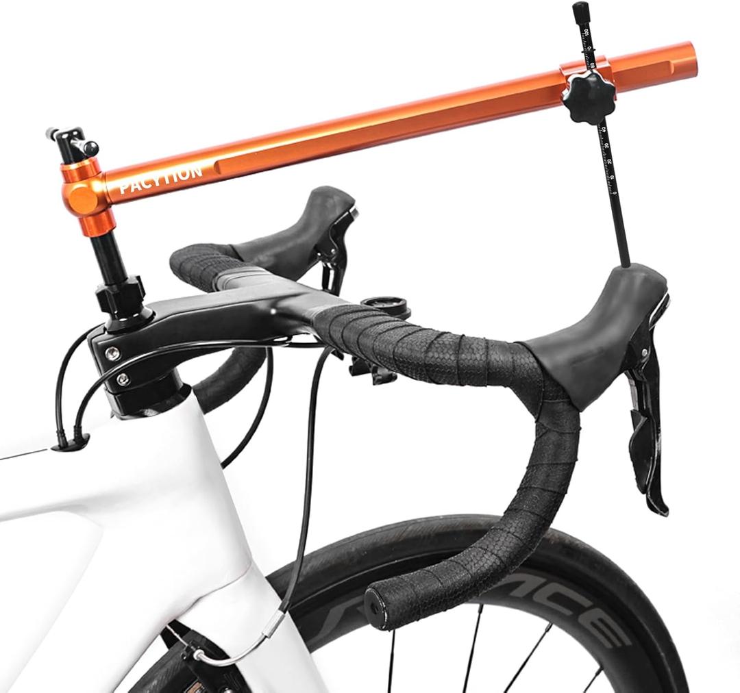 Derailleur Hanger Alignment Gauge,Road Bike Dual Control Lever Alignment Tool, Bike Shifter Brake levers Height Horizontal Regulator Tool Angle Left Right Symmetrical Adjuster,Bicycle Leveling Tool