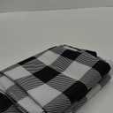 Simple Deluxe Buffalo Check Blackout Curtains Panels for Living Room, Bedroom Farmhouse Courtyard Style Room Darkening Thermal Insulated Plaid Grommet Curtain, 37" W x 84" L, Black and White (37"W x 84"L (Pack of 2))