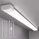 Plug in Ceiling Light 4FT Linkable 36W 5000K LED Shop Lights for Workshop Garage, Plug in Tube Light Fixture, 4500LM Closet Wall Light for Workbench Kitchen Office Bathroom, Triproof