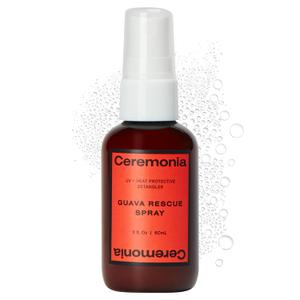 Ceremonia Guava Rescue Spray Superfruit Guava Detangler with UV & Heat Protection, 2 Fl. Oz. | 60 Ml.