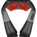 Nekteck Shiatsu Neck Massager with Heat for Pain Relief Deep Tissue, 2026 Upgraded 3D Back Shoulder Kneading Massage Pillow, Body Muscle Relaxation Tools Gifts for Him Her, Black (NOT Cordless)