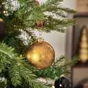 DN DECONATION Christmas Ball Ornaments Set of 9, Gold & Silver & Brown Glass Ball Ornaments 3.14, Decorative Hanging Ornaments for Christmas Tree, Holiday Decorations Indoor Winter Decor Gift (Matte 3 Color)