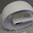 BKDRL Bluetooth Speaker Lamp with Wireless Charger, RGB Night Light, Alarm Clock, App Control - White