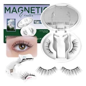 BEYELIAN Magnetic Eyelashes with Applicator, Upgrade Soft Magnetic Lashes Portable Magnetic Eyelashes Natural Look, Reusable, No Glue Needed Fales Eyelashes for Eye YT25 (All-In-One & Comfortable)