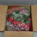 Red Roses Artificial Flowers 50 Pack in Bulk, Fake Roses Flowers Realistic Roses for Wedding Home Party Decoration Event Gift (Red)