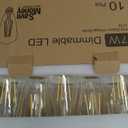 Brightever 10 Pack Edison Bulbs 60W Equivalent, 4000K Cool White Dimmable LED Light Bulb, 7W, 850LM Vintage E26 Light Bulb, 90+CRI, ST58 Clear Glass Antique Decor LED Filament Bulbs for Bedroom