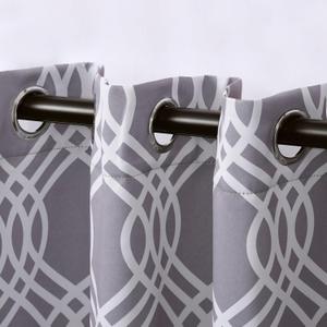 Superior Blackout Curtains, Room Darkening, Bedroom, Drapes, Kitchen, Living Room Window Accents, Sun Blocking, Thermal, 2 Pack, Ribbon Blackout Curtains, Set of 2, 42" x 108", Silver