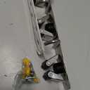 AceMining 5 Racks and 4 Hooks Mop and Broom Holder Wall Mount, Broom Organizer Storage Tool Racks Stainless Steel Heavy Duty Hooks Self Adhesive Solid Non-slip for Home Kitchen Garden Laundry Garage