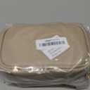 RIGHT AWAY Checkered Makeup Bag for Purse,Small Cosmetic Bag Organizer for Women, Travel Make Up Pouch Waterproof Toiletry Bag Cute Makeup Case for Travel Accessories(Khaki Checkerboard)