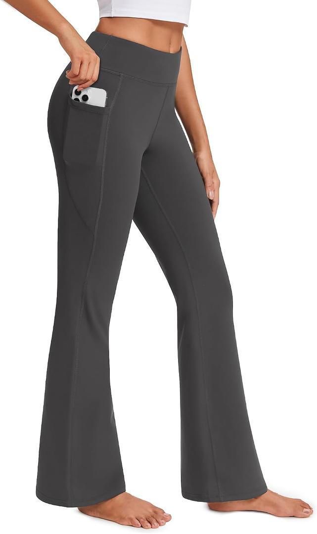 Stelle 29" 31" 33" Fleece Lined High-Waisted Women Yoga Pants with Pockets | Fleece Lined Warmth,4-Way Stretch,High-Rise Tummy Control,Side Pockets,29/31/33-Inch Lengths,For Winter Workouts,Daily Wear (S)