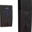 SCHLAGE BE469ZP CEN 716 SCHLAGE Connect Smart Deadbolt With Alarm Inbuilt Century Trim In Aged Bronze