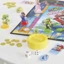 Monopoly Junior Super Mario Edition Board Game, Fun Kids' Ages 5 and Up, Explore The Mushroom Kingdom as Mario, Peach, Yoshi, or Luigi (Amazon Exclusive)