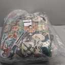 Area Rugs for Living Room 0.24inch Low Pile Faux Wool Bedroom Rug TPR Anti-Slip Backing Carpet Vintage Soft Rugs for Dining Room décor Machine Washable (Green Rust, 8 * 10)