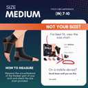 Ankle Brace for Women & Men - Compression Socks 20-30mmHg, Achilles Tendonitis, Plantar Fasciitis Relief, Sprained Ankle, Heel Spurs, Foot Swelling & Fatigue, Arch Support (1 Pair, Size M)