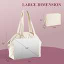 Puffer Tote Bag for Women - Large Quilted Tote Bag Soft Puffy Hobo Handbags Bag for Laptop Crossbody Bag Puff Purse