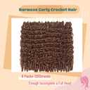 8 Packs Burmese Curly Crochet Hair 18inch Knotless Pre-Separated Crochet Hair With Spiral Curl Synthetic Hair for Women,Easy to Detangle and Install(18inch,30#)