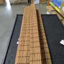 LazBlinds No Drill Bamboo Roman Shades, 27" W x 64" H, Malay Umber