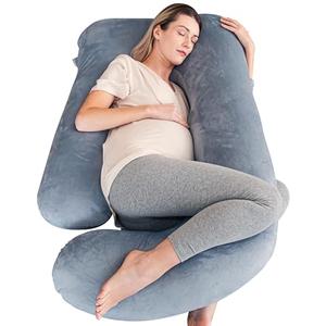 Amazon.com: Cute Castle Pregnancy Pillows, Soft U-Shape Maternity Pillow with Removable Cover - Full Body Pillows for Adults Sleeping - Pregnancy Must Haves - Jumbo 57 Inch - Grey : Baby