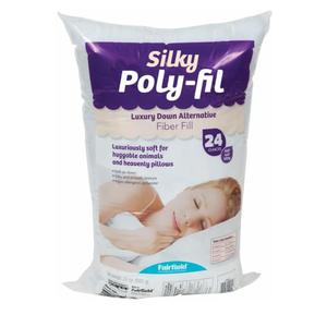 Fairfield Silky Poly-Fil, Premium Polyester Fiber Fill, Soft Pillow Stuffing for Peaceful Sleep, Stuffing for Stuffed Animals and Toys, 24-Ounce Bag