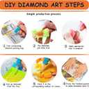2 x AREOPNMG 4pack Christmas Diamond Painting Kits for Adults Beginners,5D Santa Claus Gnome Diamond Art,DIY House Truck Full Round Drill Diamond Dot Gem Art Kits,Home Wall Decor 12x12 Inch