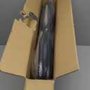 WELL-STRONG 15" Foldable Foot Stool Ottoman with Metal Frame - Washable Dark Grey Upholstered Indoor/ Outdoor Footrest for Living Room, Bedroom, Patio - Space-Saving Compact Design