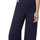 SUUKSESS Women 2 Piece Lounge Set Tube Top Wide Leg Pants Matching Sets Beach Vacation Outfits (Blue, XL)