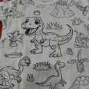 Set of 2 Kids Coloring Pajamas with Markers - Soft Bamboo Viscose 2-Piece Unisex PJs Set, Snug Fit Color Your Own Pajamas, 4Y