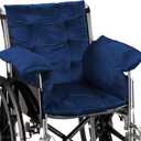 Big Hippo Wheelchair Seat Cushions, Comfortable Wheelchair Cushions for Pressure Relief, Soft Wheelchair Seat Cushions Pain Relief -17 17 Inches - Prussian Blue