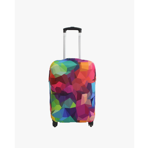 Explore Land Travel Luggage Cover Suitcase Protector Fits 27-30 Inch Case (Geometry, L)