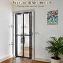 Extra Tall Cat Gate for Doorway 75.2 Pressure-Mounted Transparent Cat Gate for Pets, Fits 30-36" Width, No Wall Drilling, Ideal for Stairs, Hallway, Indoor Safety Barrier