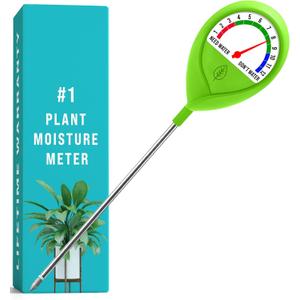 GROWIT Soil Moisture Meter for Plants - Plant Moisture Meter for House Plants - No Batteries Required (Green)